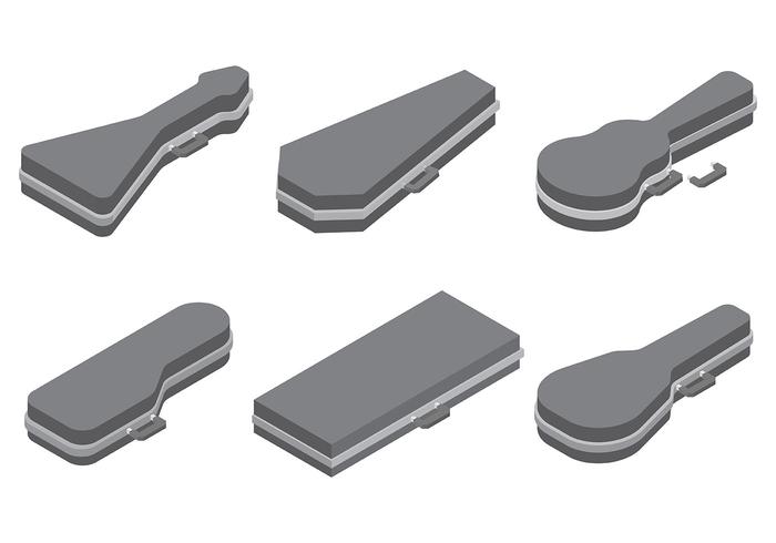 Guitar Case Vector Icons