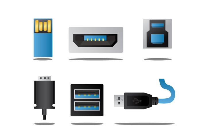 USB Port Vector Pack