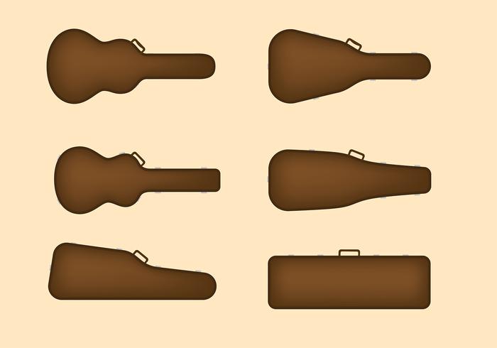 Guitar Case Set Free Vector