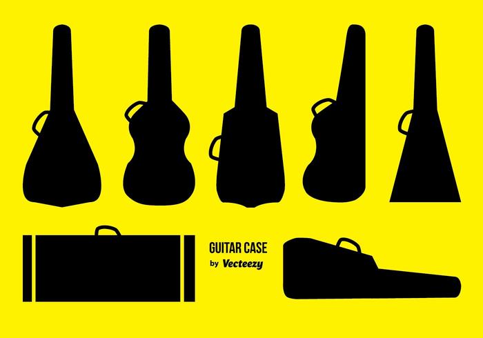 Guitar Case Silhouette  vector