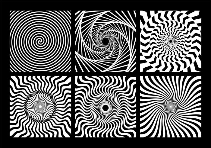 Spiral Monochrome Geometric Element vector