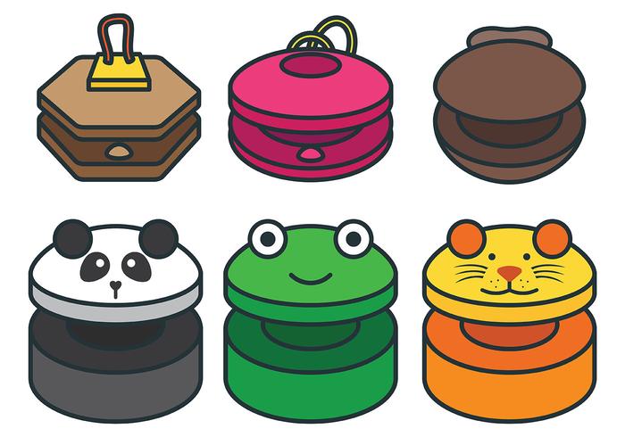 Fun Castanets Vector Icons