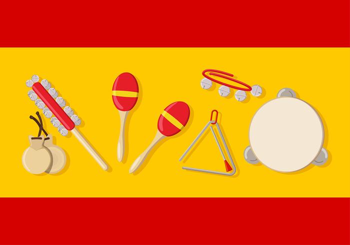 España Instrumento De Música vector