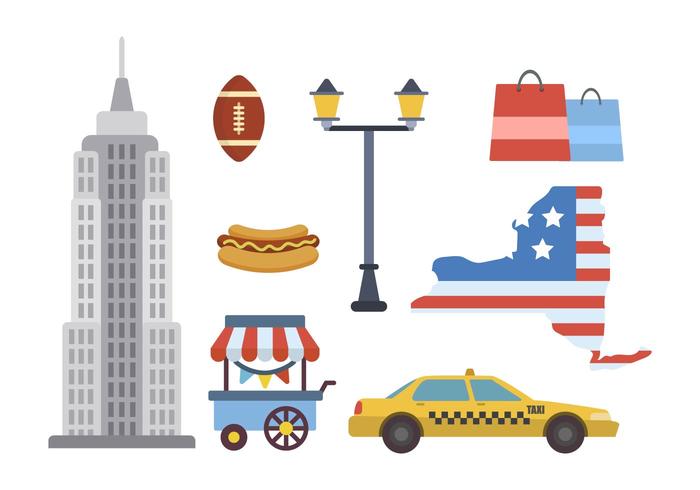 Flat New York Vectors Flat New York Vectors