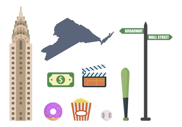 Flat New York Vectors