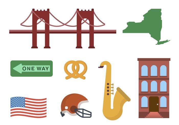 Flat New York Vectors