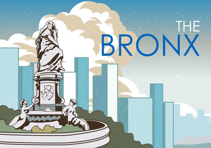 Estatua del Bronx vector