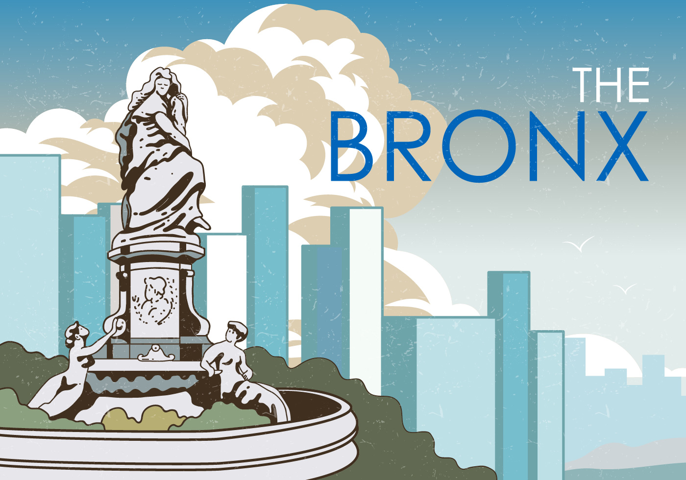 Слово статуя. Бронкс логотип. Bronx logo.