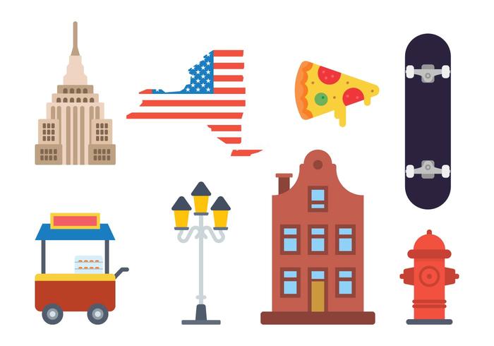 Flat New York Vectors