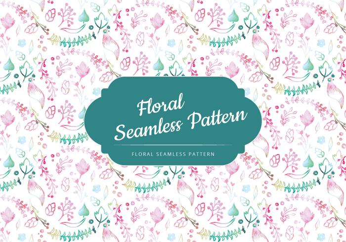 Vector Outline Floral Pattern