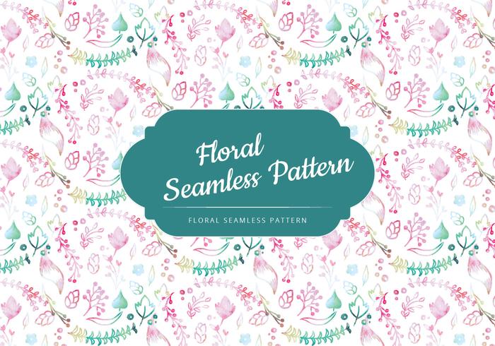 Vector Outline Floral Pattern