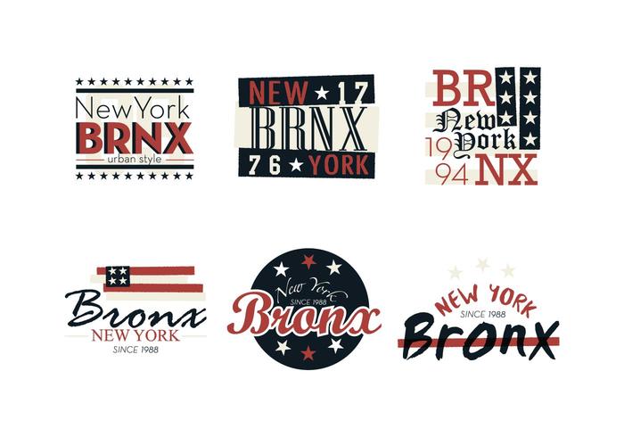 Bronx Vintage Logotipos Vector