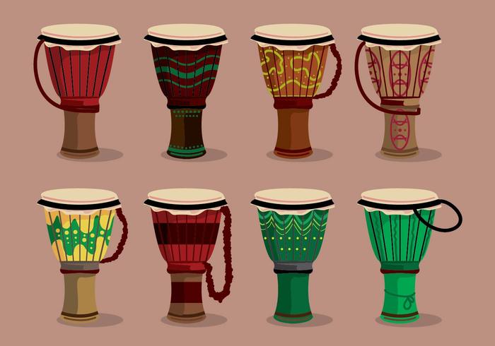 Djembe Variation Set vector