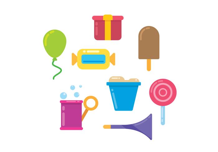 Kids Stuff Icons vector