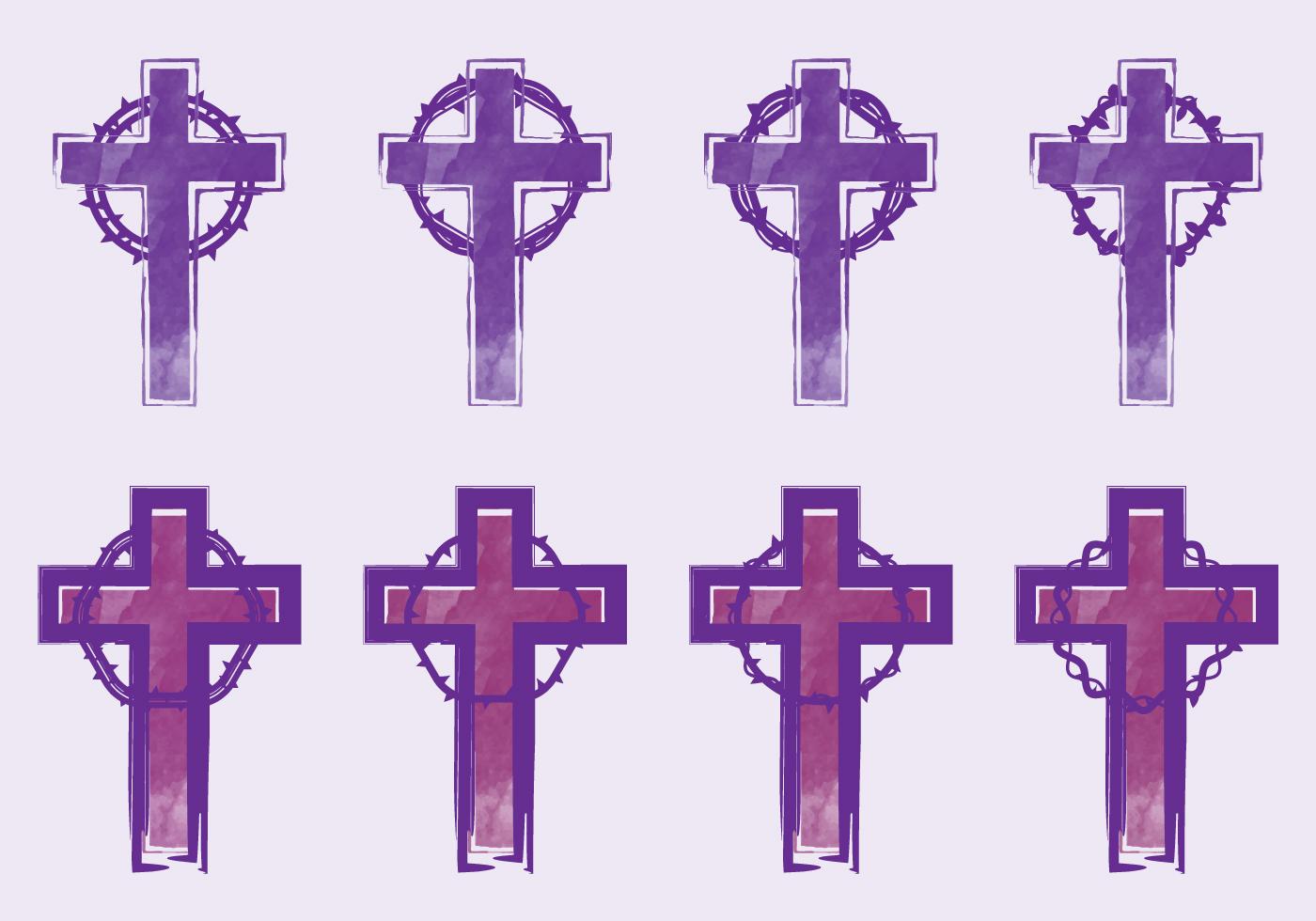 Lent Cross 159992 Vector Art at Vecteezy