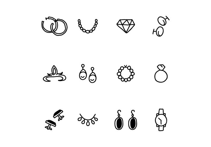 Set Of Jewels For Women And Men vector