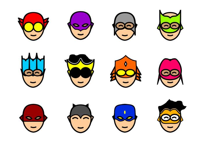 Super Heroes Mask vector