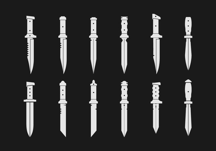 Bayonets Vector Iconos