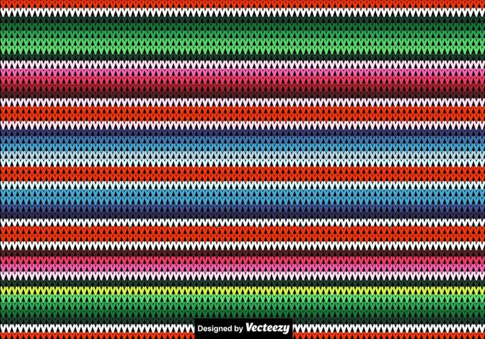 Vector Knitted Poncho Background