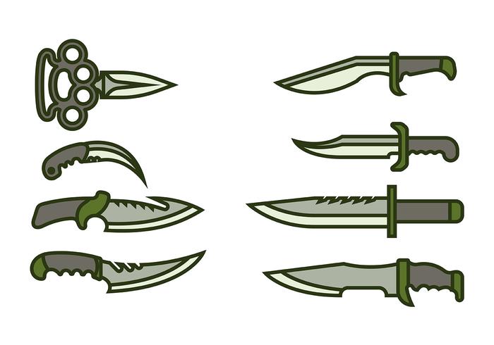 Bayonet Vector De Iconos