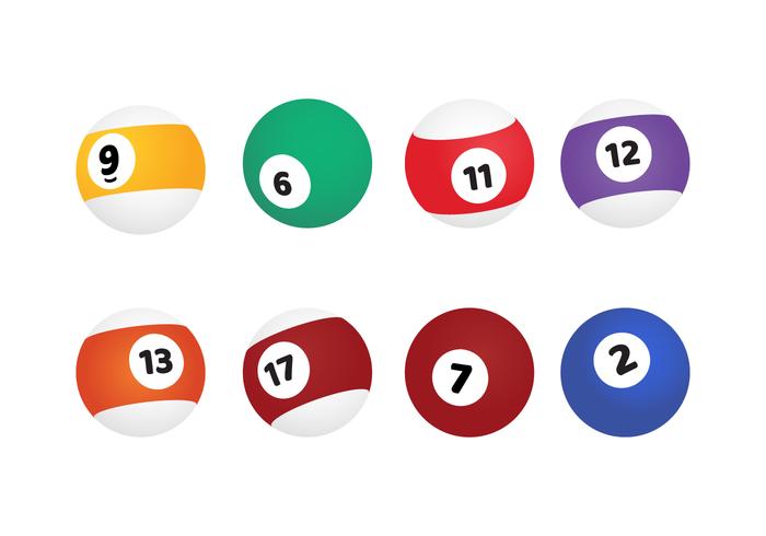 Billiard Balls Vector Set