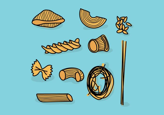 Pasta Set vector