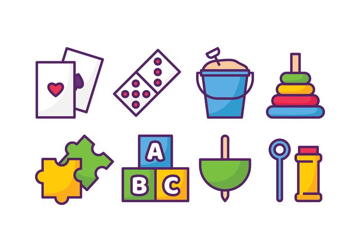 Toys Icon Set vector