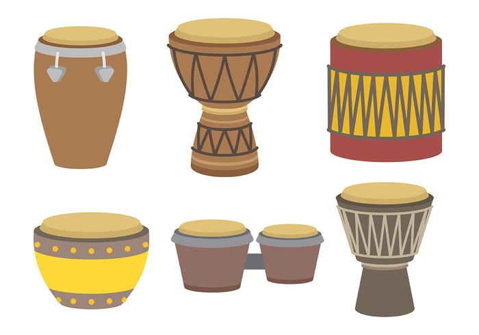 Djembe Vector Icons