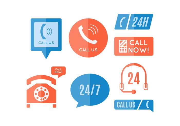 Free Iconic Call Centre Vectors