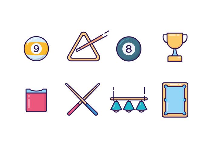 Pool Icons Vector Set