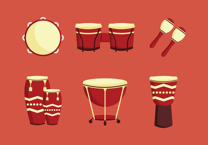 Bongo Set Free Vector