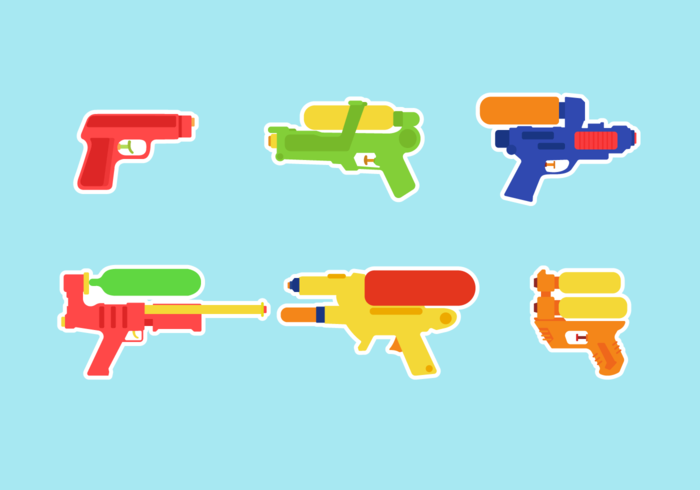 Watergun Free Vector Pack Watergun Free Vector Pack