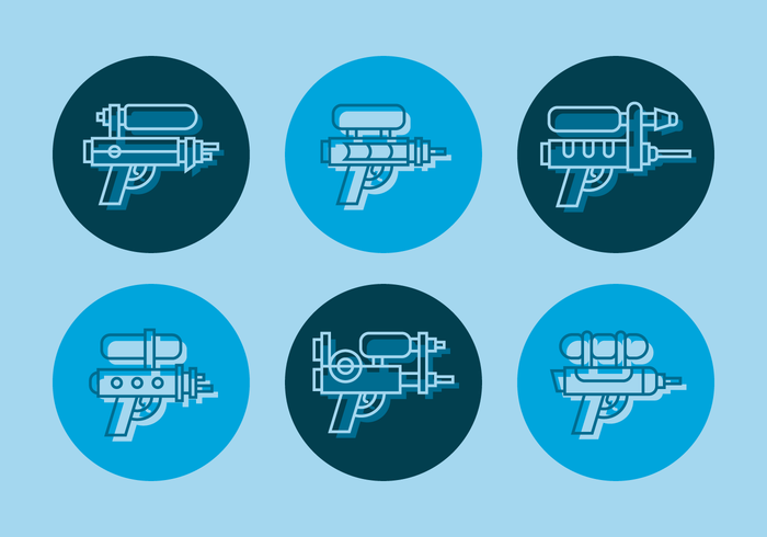 Watergun Outline Vector