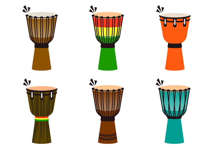 Cool Djembe Vectores