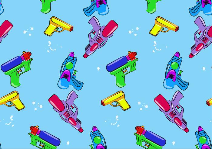 Watergun Pattern Free Vector