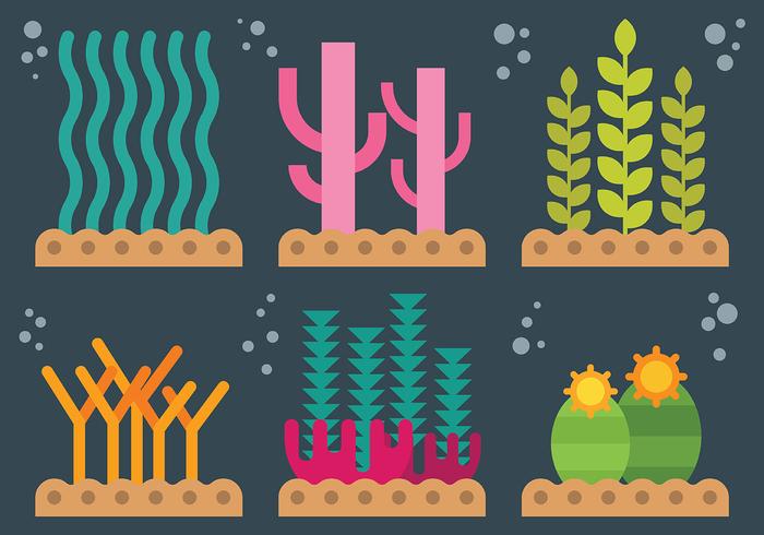 Sea Weed Vector Icons
