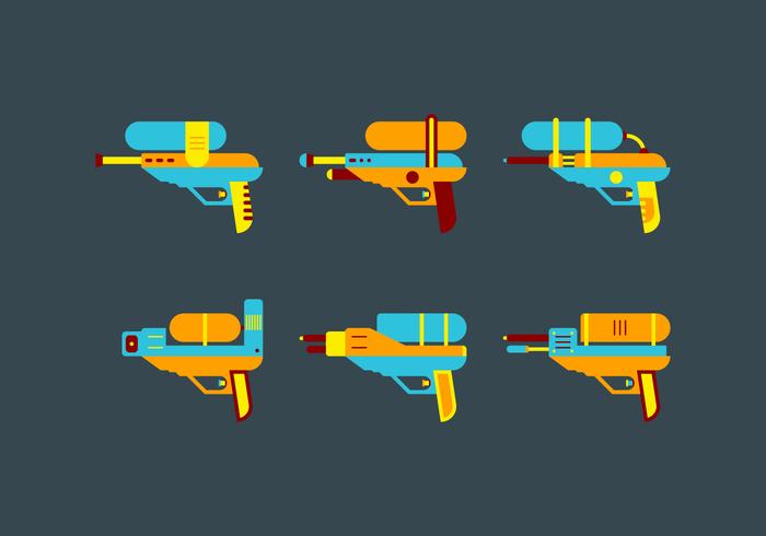Free Cute Watergun Vector Free Cute Watergun Vector
