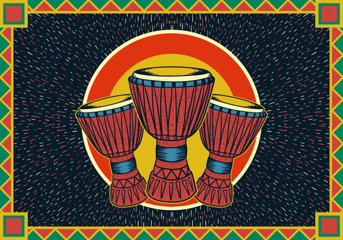 Djembe Poster 160387 Vector Art at Vecteezy
