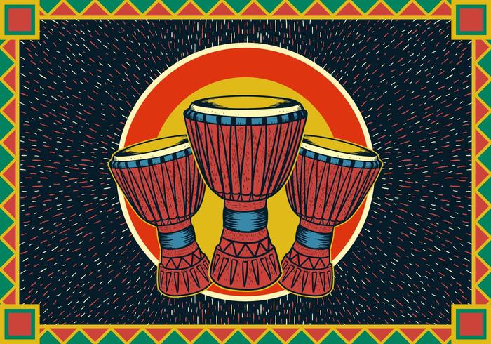 Djembe Poster vector