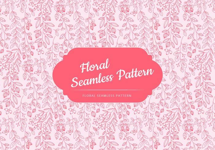 Vector Outline Floral Pattern