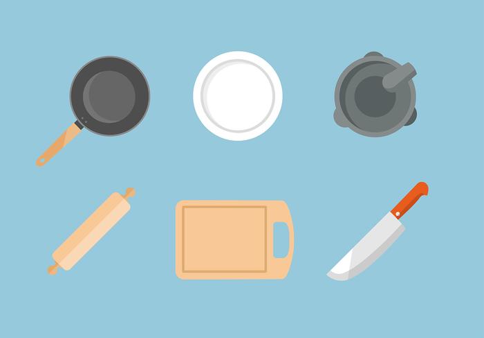 Kitchen Set Free Vector