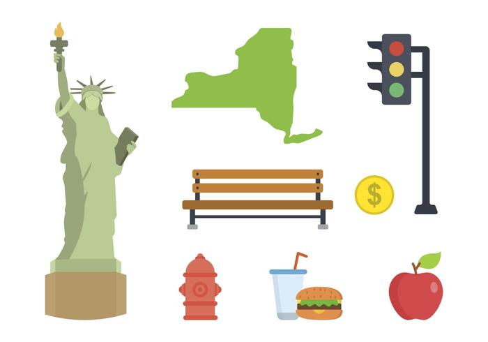 Flat New York Vectors