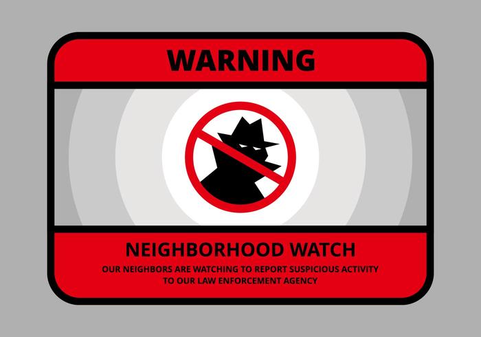 Neighborhood Watch Illustration vector