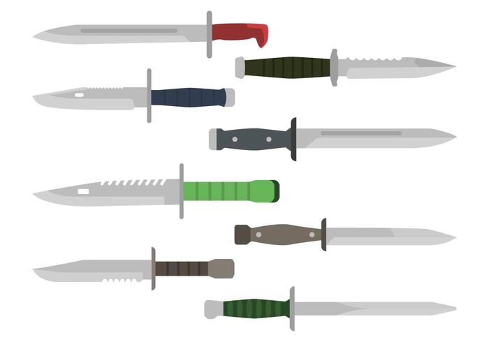 Flat Bayonet Vectors