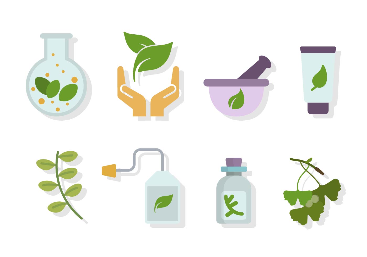 Vetores planos de plantas medicinais - Download Vetores ...