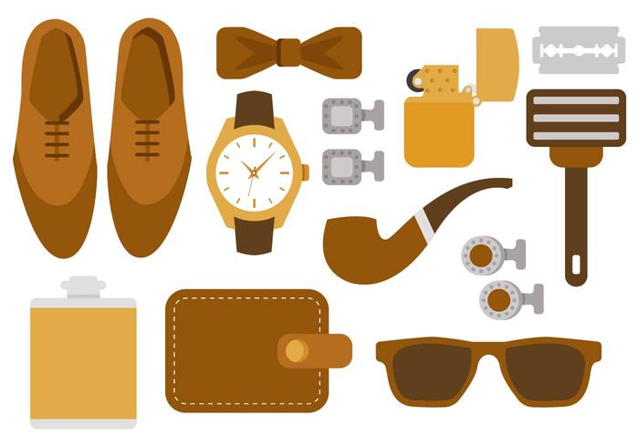 Free Hipster Man Accesories Vector
