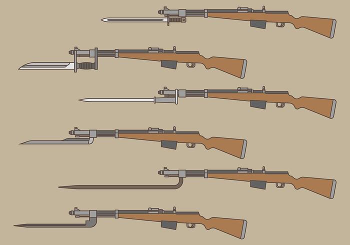 Bayonet Vector Icons