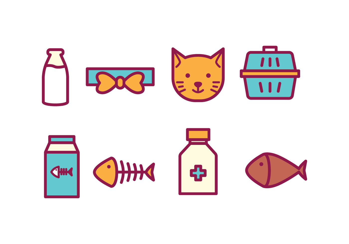 Cat Icon, Line Iconpack