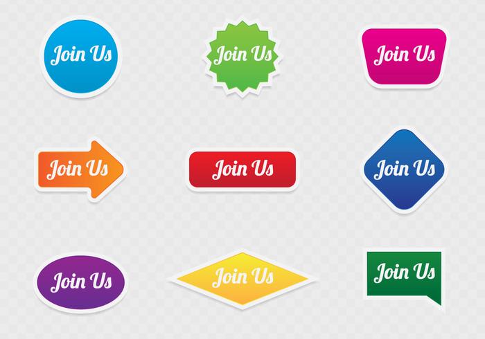 Join Us Web Button Concept vector