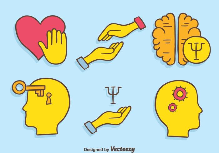 Hand Drawn Psychologist Element Vector